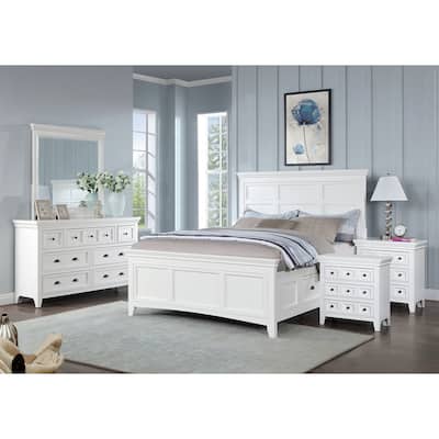 Furniture of America Saer 5-Piece Storage Platform Bedroom Set with USB Port
