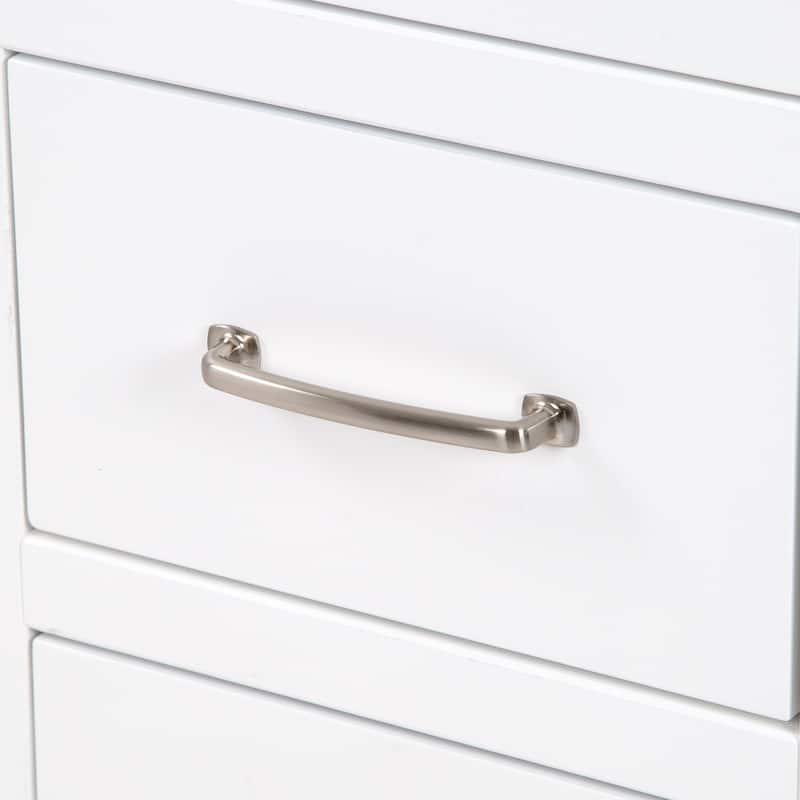Chamiree 42.5" Bathroom Vanity With Cabinet, 6 Drawers, and White Sink Top