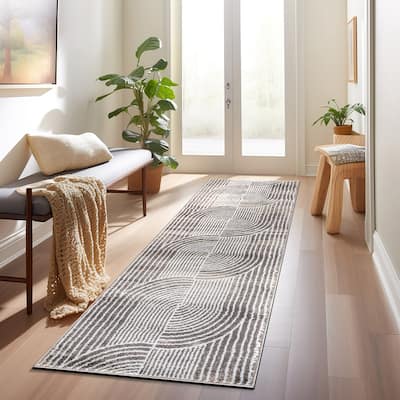 Contemporary Arch Knot Design Area Rug