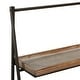 preview thumbnail 5 of 5, Brown Wood 3 Shelves Shelving Unit - 21 x 12 x 47