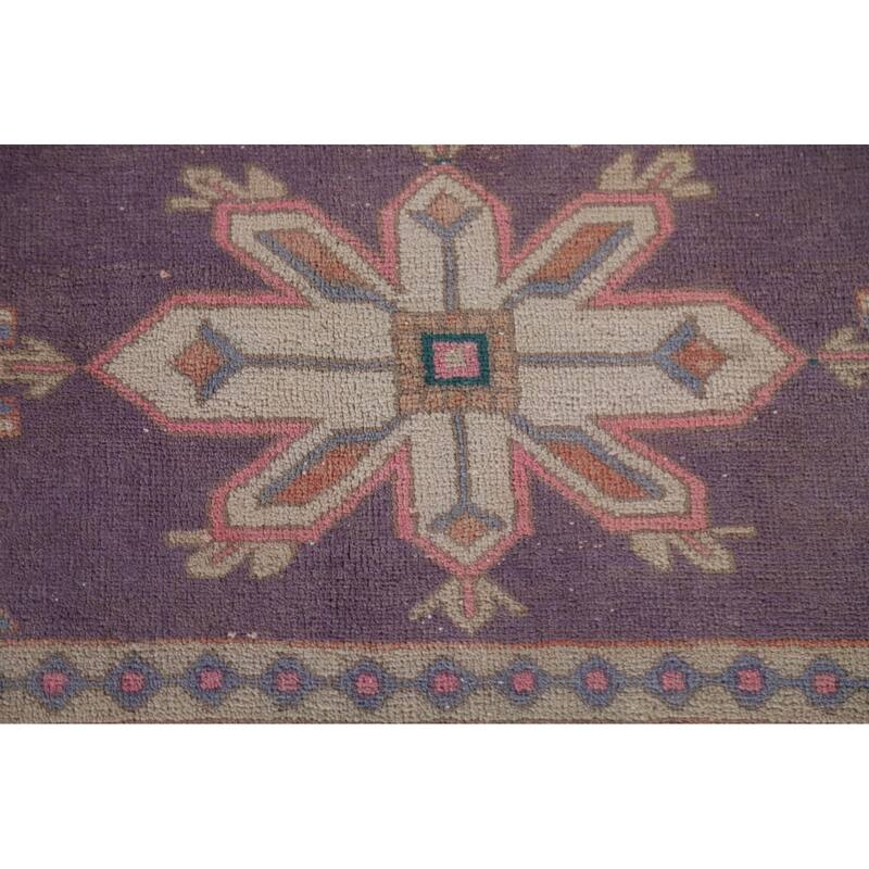 Hand Knotted Oriental 100% Wool Carpet Traditional Tribal Coral Ardebil Area Rug - 11' 1'' X 4' 7''