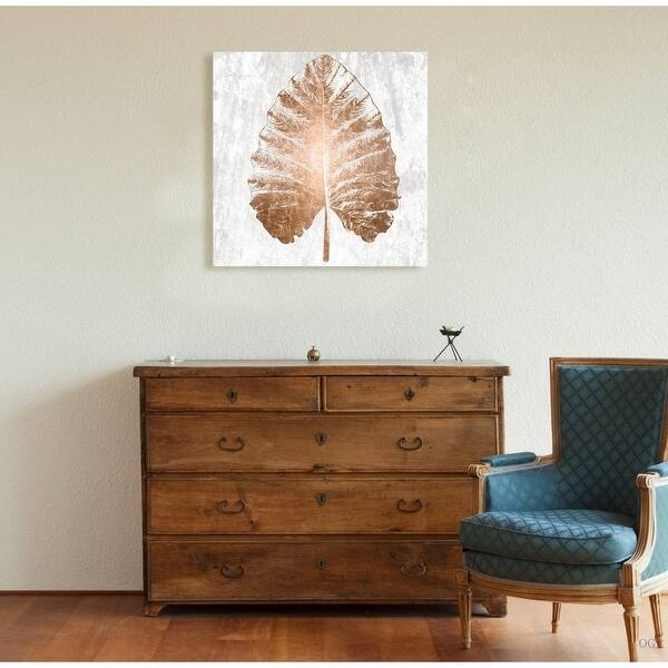 Oliver Gal 'Night Lily Copper Leaf' Floral and Botanical Wall Art