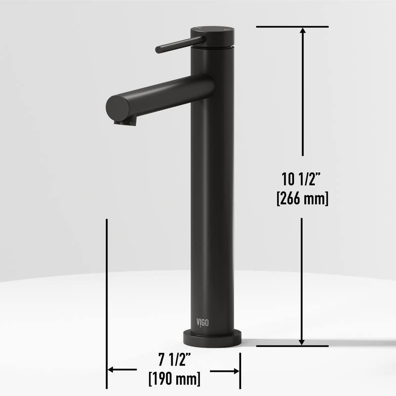 VIGO Jewel 11" H Single Handle Single Hole Vessel Bathroom Faucet