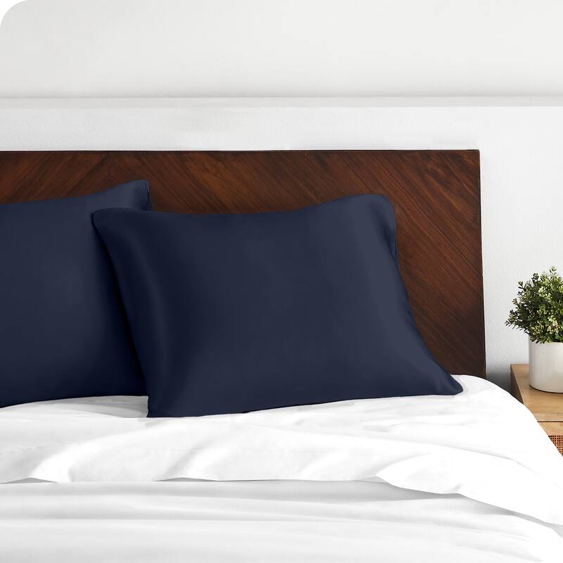 Bare Home Poly Satin Pillowcase Set for Hair and Skin (Set of 2)