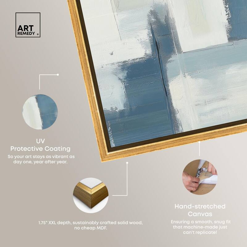 Deconstructed Blue III Canvas by Art Remedy