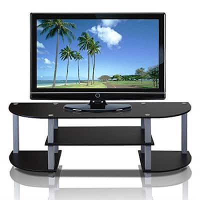 Contemporary Grey and Black TV Stand - Fits up to 42-inch TV - 13.4 x 47.2 x 15.9 inches