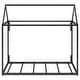 preview thumbnail 7 of 25, Twin Metal House Bed Frame, Durable Platform with Sleek Modern Design, Black
