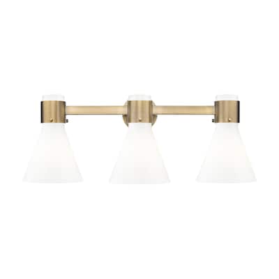Innovations Lighting 464-3W-10-24 Lawton Cone Vanity Lawton Cone 3