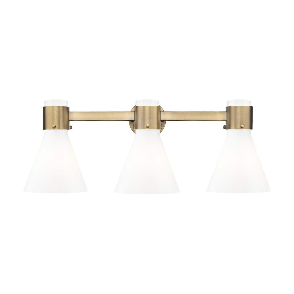 Innovations Lighting 464-3W-10-24 Lawton Cone Vanity Lawton Cone 3