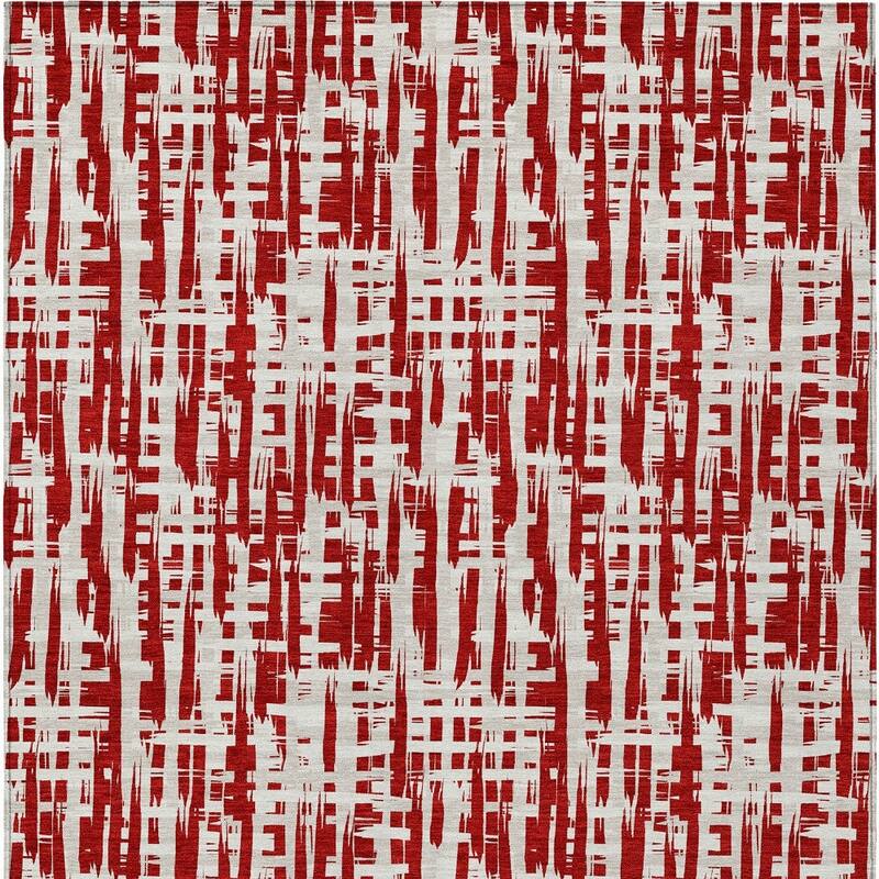 HomeRoots Abstract Transitional Rectangle Outdoor Rug