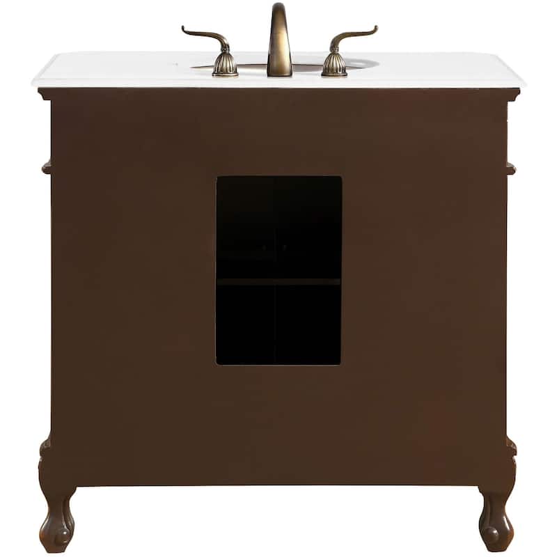 Elegant Lighting VF10136-VW Danville 36" Free Standing Single Basin