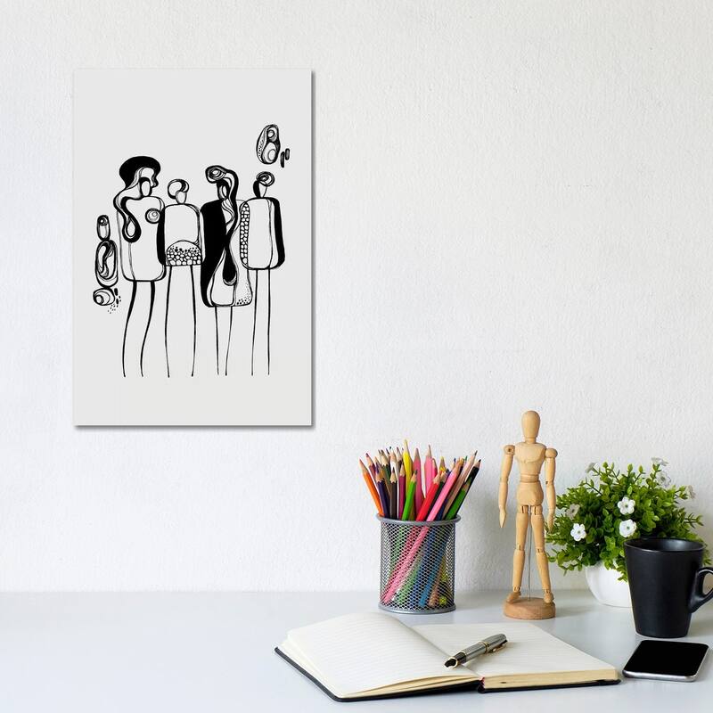 iCanvas "Pod People IV" by Soul Curry Art & Illustrations Canvas Print - 12x8x0.75