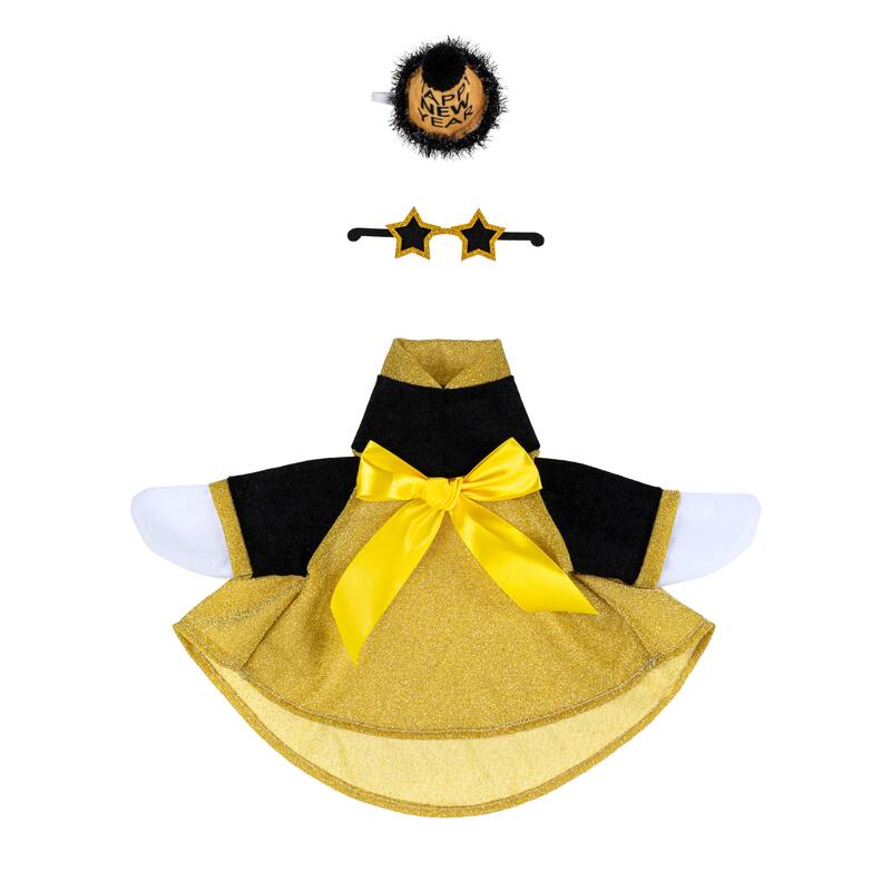 Porch Goose Outfit for Garden Statue - Happy New Year