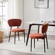 preview thumbnail 13 of 49, Hearth Upholstered Dinning Chair Set by Christopher Knight Home Set of 2 - Orange+Black