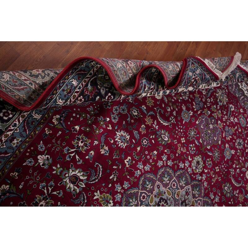 Traditional Kashan Turkish Large Rug Machine Made Carpet - 9'8" x 13'6"
