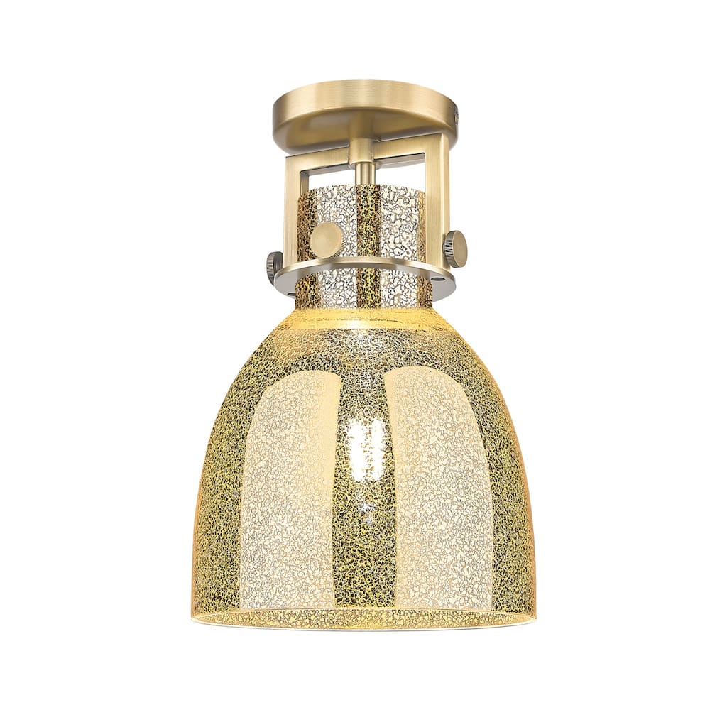 Innovations Lighting 411-1F-13-8 Newton Bell Flush Mount Newton Bell