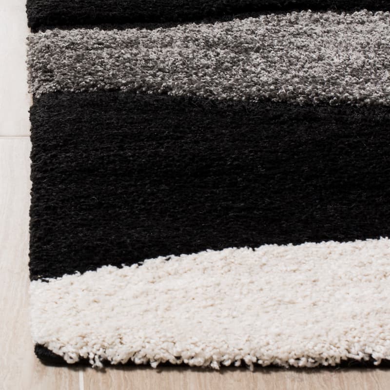 SAFAVIEH Florida Shag Melahat Abstract Wave 1.2-inch Thick Rug