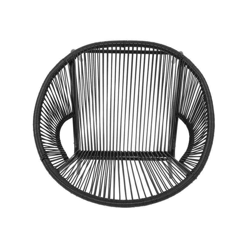 Nusa Outdoor Modern Rattan Club Chair (Set of 2) by Christopher Knight Home