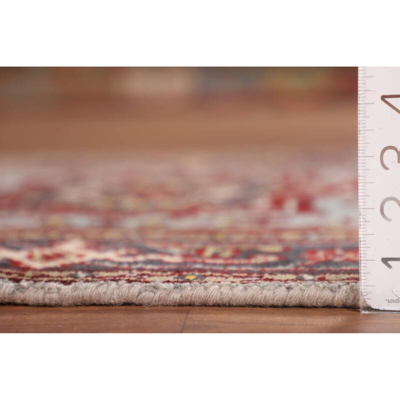 Geometric Heriz Serapi Indian Accent Rug Handmade Wool Carpet - 2'11" X 5'0"