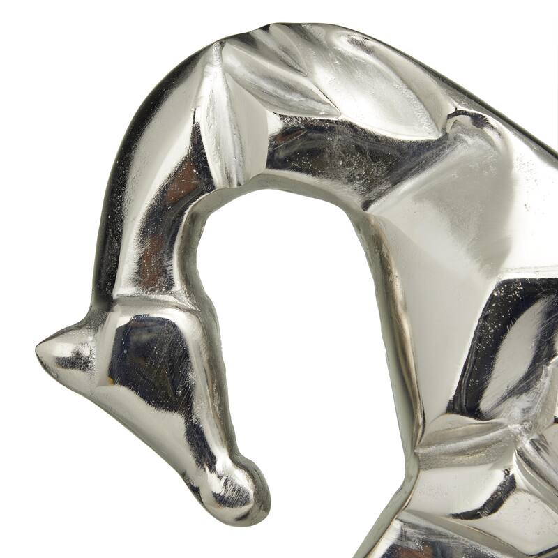 Aluminum Metal Horse Decorative Sculpture - Silver, Gold, Black - Roche River Decor