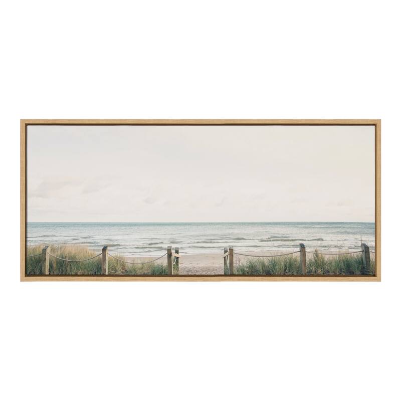 Kate and Laurel Sylvie Pale Sky Framed Canvas by Emiko and Mark Franzen of F2Images