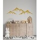 preview thumbnail 16 of 15, Mountains Wall Decal Nursery Decor. 14 tall x 45 wide inches - Gold