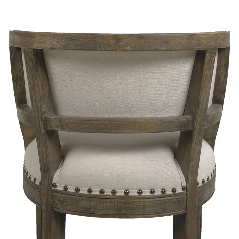 Farmhouse Counter Height Bar Stool with Backrest