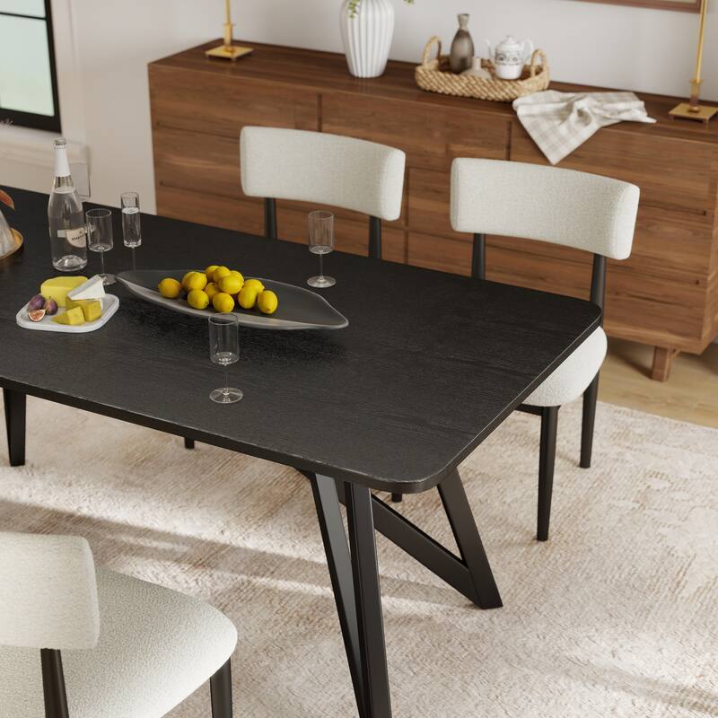 Roundhill Furniture Axler 70-in Length Dining Table