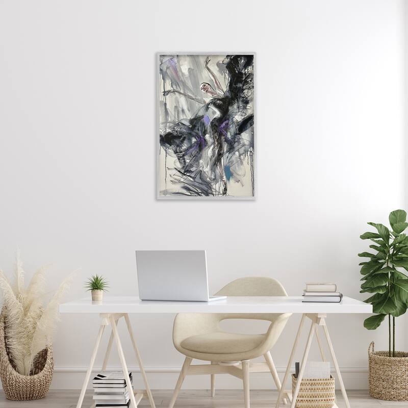Stupell Abstract Elegance Dancer Framed Giclee Art Design By Lucille Lee