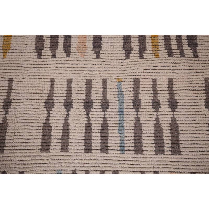 Moroccan Oriental Large Area Rug Handmade Living Room Wool Carpet - 11'9"x 18'9"