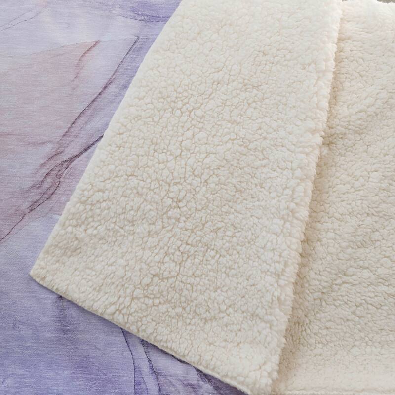 Premium Machine Washable Abstract Contemporary Sherpa Throw Blanket