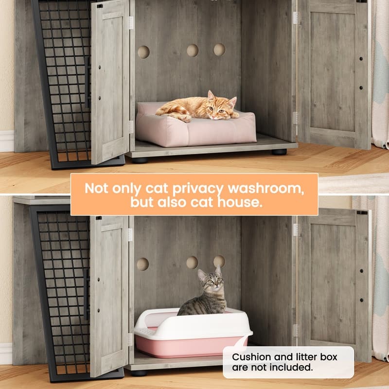 Villa cat litter cabinet