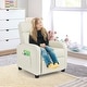 preview thumbnail 12 of 32, Gymax Kids Recliner Chair Adjustable Leather Sofa Armchair w/ Footrest