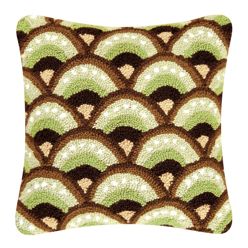 18" x 18" Modesto Hooked Pillow