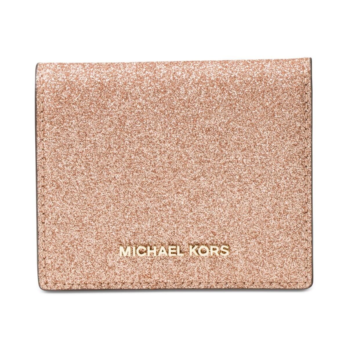 glitter wallet michael kors