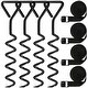 preview thumbnail 1 of 7, Tradesparker Heavy Duty Trampoline Stakes，Steel Corkscrew Anchors for Canopies Black - 4pcs