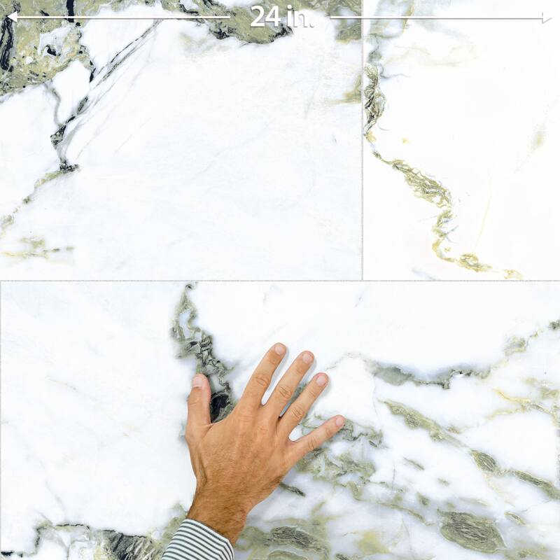 Merola Tile Touche Jade 11-3/4" x 23-1/2" Porcelain Floor and Wall Tile