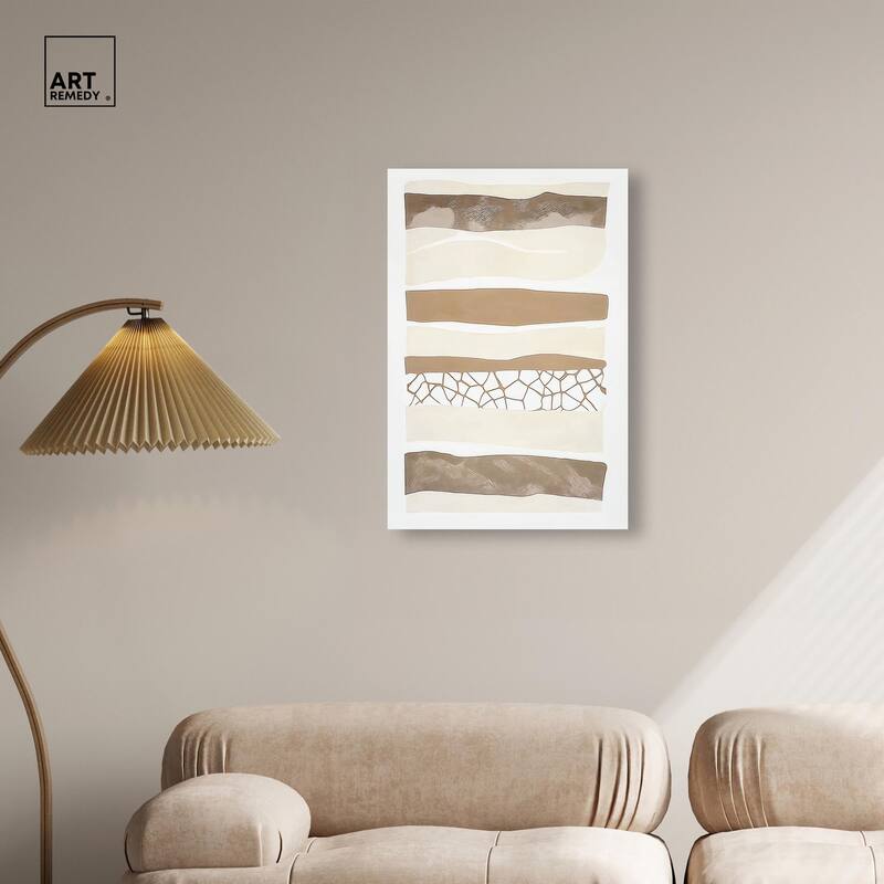 Relief Rifts II Canvas by Art Remedy, Gallery Wrapped
