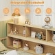 preview thumbnail 9 of 20, Costway Twin Size Montessori Floor Bed with Bookcase Storage Shelves &