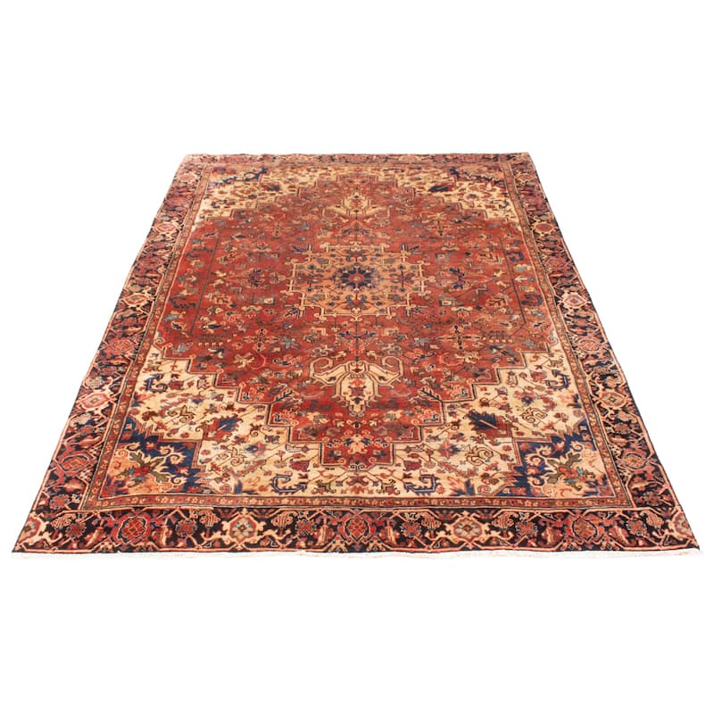 ECARPETGALLERY Hand-knotted Sarabi Copper Wool Rug - 7'9 x 11'1
