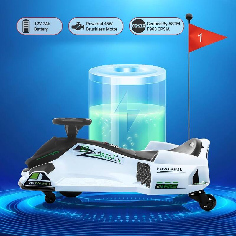 12V Electric Ride On Go Kart Kids Drifting Car for Kids Best Gifts