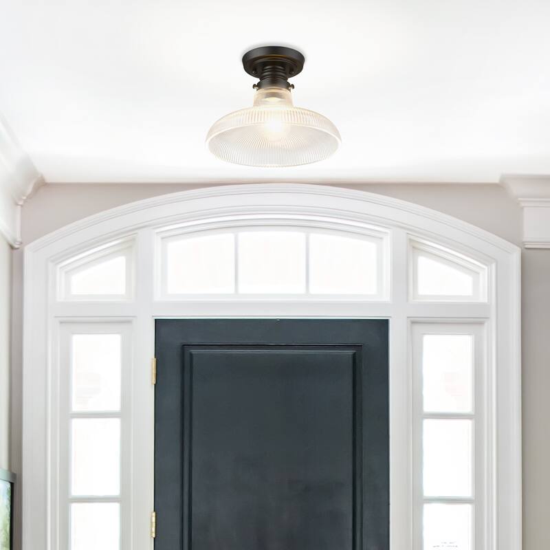 Clary Flush Mount - Matte Black