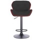 preview thumbnail 30 of 41, Modern Home Luxe Spyder Contemporary Adjustable Suede Barstool - Modern Comfortable Adjusting Height Counter/Bar Stool