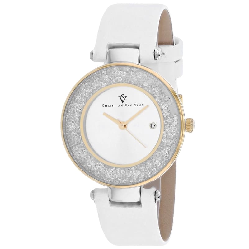 Christian Van Sant Women's Dazzle Silver Dial Watch - CV1223 - 6 (36)
