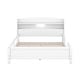 preview thumbnail 14 of 16, Wood Full Size Platform Bed with LED Light, Storage Headboard, and Guardrail, Antique Grey