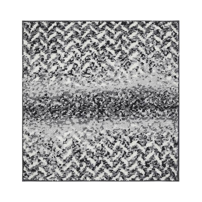 Better Trends 100% Micro Polyester Knitted Bathroom Rugs - Casablanca Collection with Chevron Pattern, Machine Washable Bath Mat