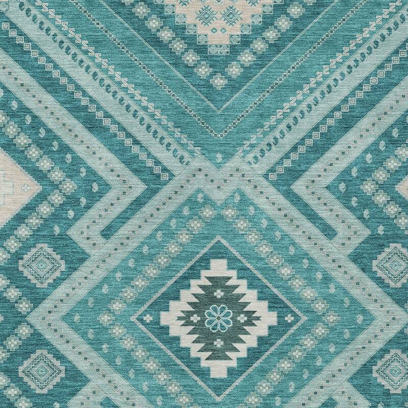 HomeRoots Tribal Transitional Rectangle Outdoor Rug