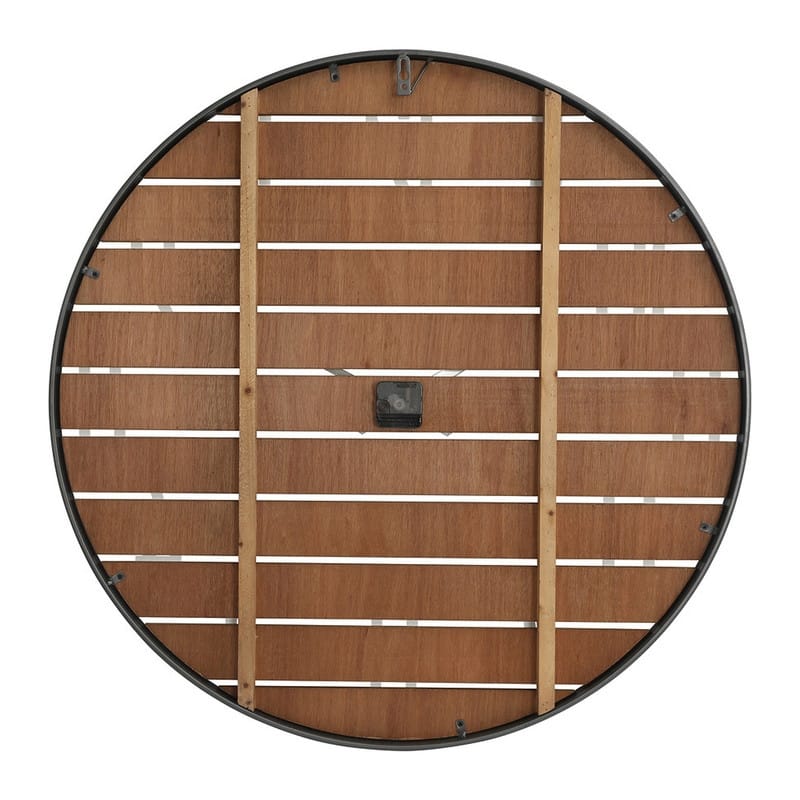 Lorena Round Wood Farmhouse Wall Clock - 33"H x 33"W x 1.25"D