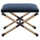 preview thumbnail 2 of 2, Uttermost Firth Small Navy Fabric Bench