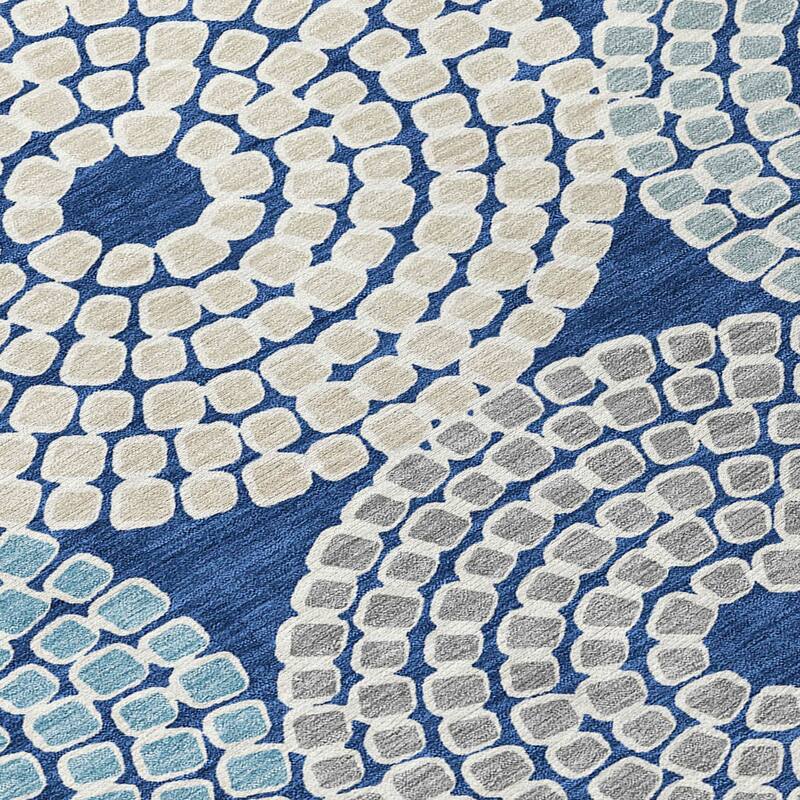Machine Washable Indoor/ Outdoor Chantille Contemporary Geo Rug